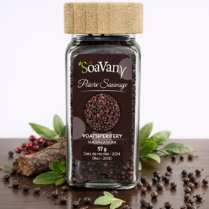 POIVRE SAUVAGE DE MADAGASCAR (VOATSIPERIFERY) / 57g POIVRE SAUVAGE ENTIER (VOATSIPERIFERY) / PIQUANT, CHAUD, LÉGÈREMENT CITRONNÉ ET ÉPICÉES