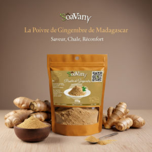 Poudre de Gingembre Madagascar 450g – Gingembre Moulu Fin, Arôme Épicé Intense – Grand Format Économique Cuisine