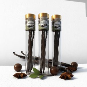 3 GOUSSE DE VANILLE BOURBON DE MADAGASCAR / QUALITÉ EXPCEPTIONNELLE / 18 - 20 CM EN MOYENNE / 2% - 3% TAUX DE VANNILLINE / 25% - 30% TAUX D'HUMIDITÉ