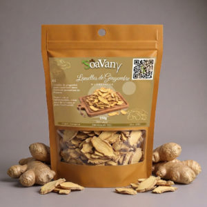 Lamelles de Gingembre Madagascar 150g – Gingembre Séché Tranché, Arôme Épicé Naturel – Format Économique Cuisine & Infusion